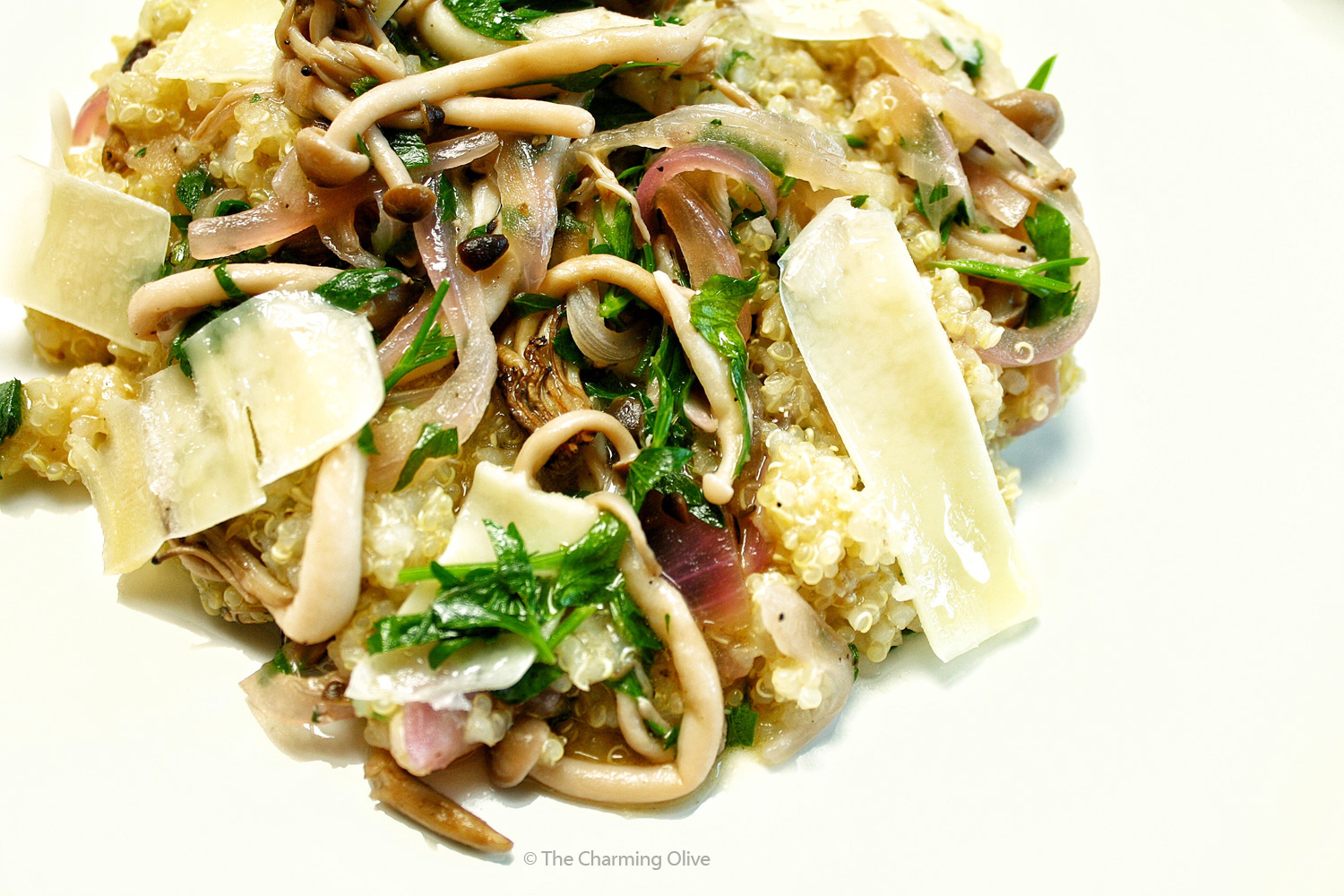 Quinoa Risotto with Mushrooms and Truffles Recipe