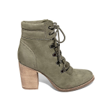 Green Military Style Bootie