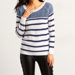 Striped Sweater, Blue and White Striped Sweater