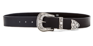 B-Low Belt, Black and Silver Belt