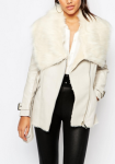 Faux Fur Coat, Cream Coat
