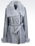 Armani Coat, Armani Fur Coat, Grey Fur Coat