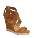 Wedge Sandal, Camel Brown Wedge Sandal