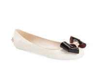 Ted Baker white and black Flats, Ted Baker Bow Flats