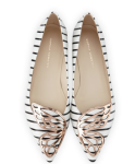 Sophia Webster, butterfly flat, Black and white flats