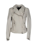 Grey Leather Muubaa Jacket