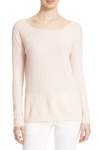 Pale Pink Ribbed Sweater, Pale Pink Pullover
