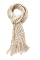 Tasseled Knit Scarf