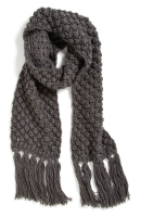 Popcorn Knit Scarf