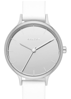 Leather Strap White Watch, Skagen