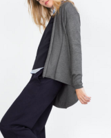 Draped Neck Cardigan