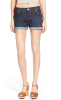 Rolled Denim Shorts