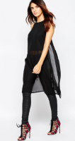 Sheer Side Split Tunic